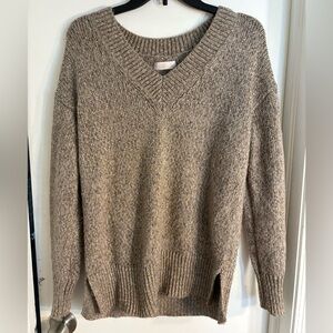LC Lauren Conrad Cozy Brown Knit Sweater